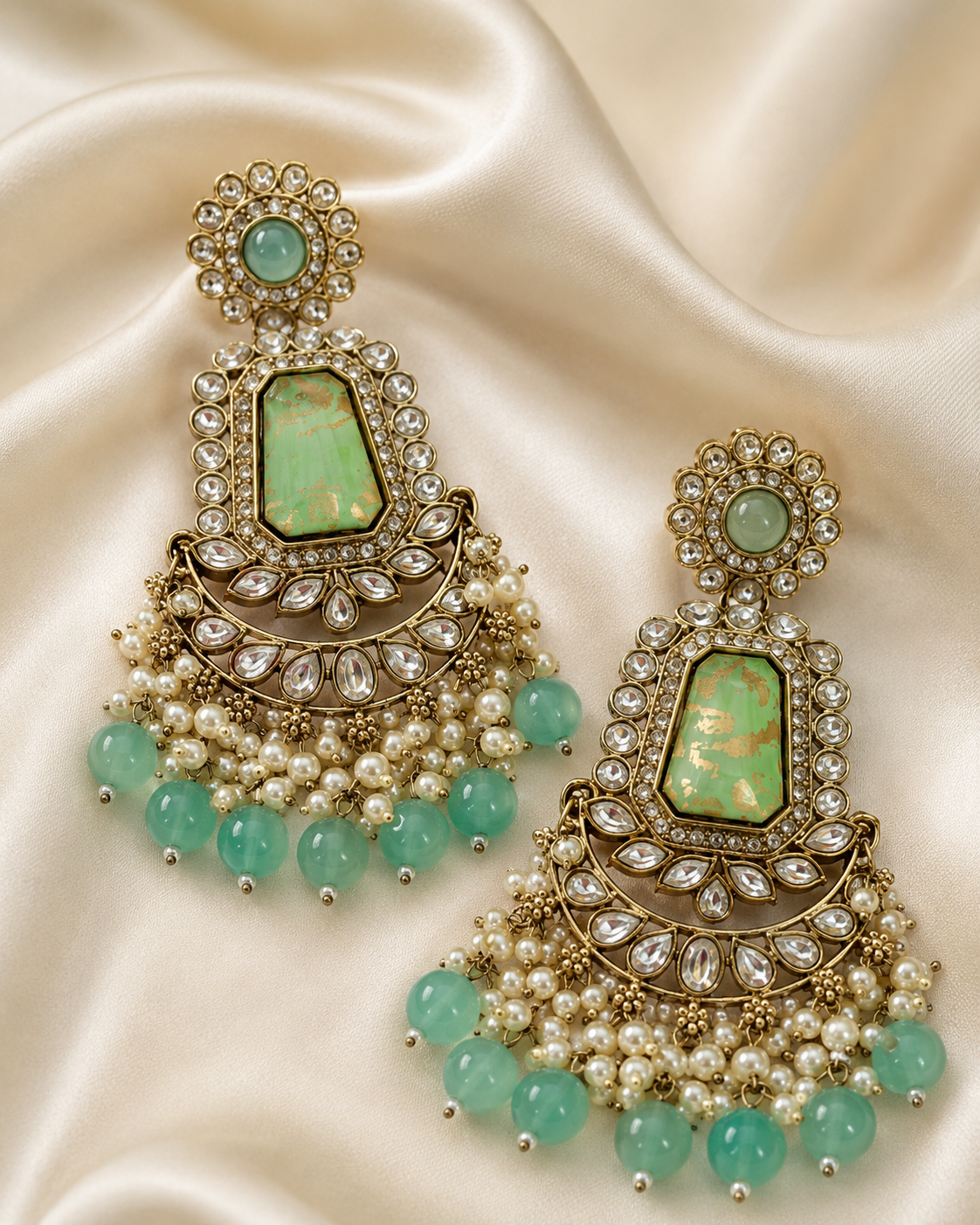Mint Royale Chandbali Earrings