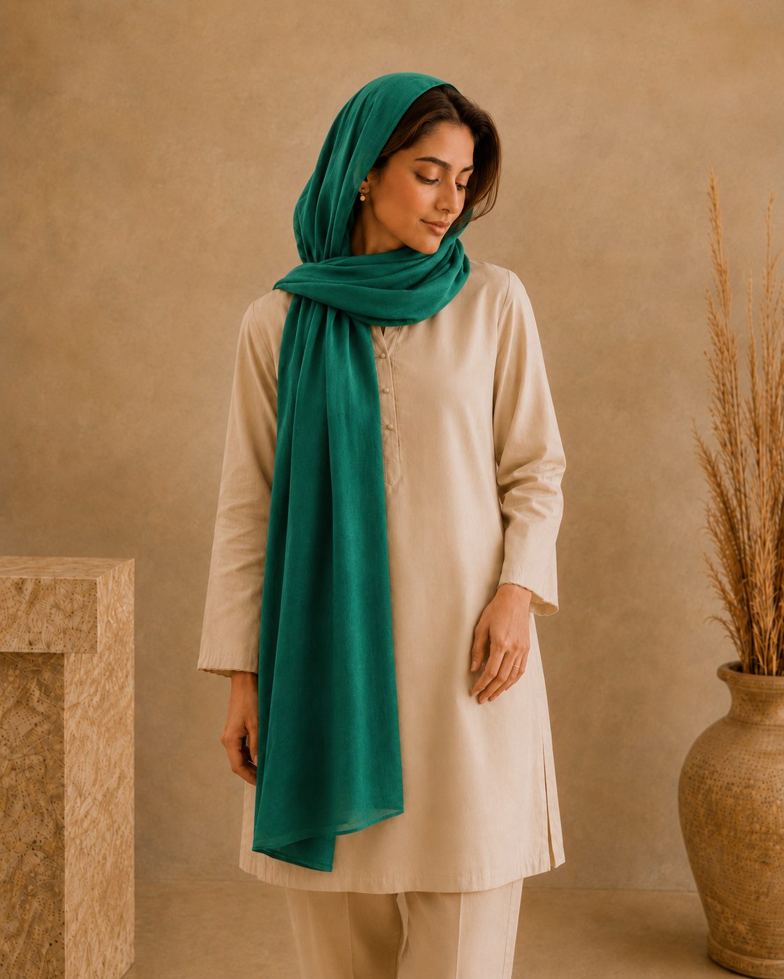 Silk Satin 1 Piece scarf