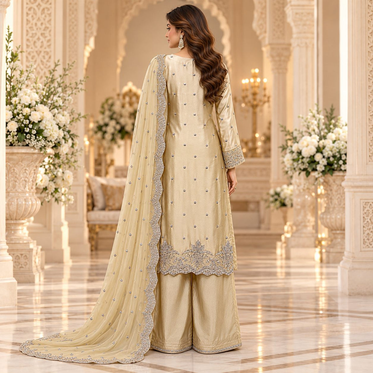 Celeste Luxe Embrioded Women 3 Piece Suit