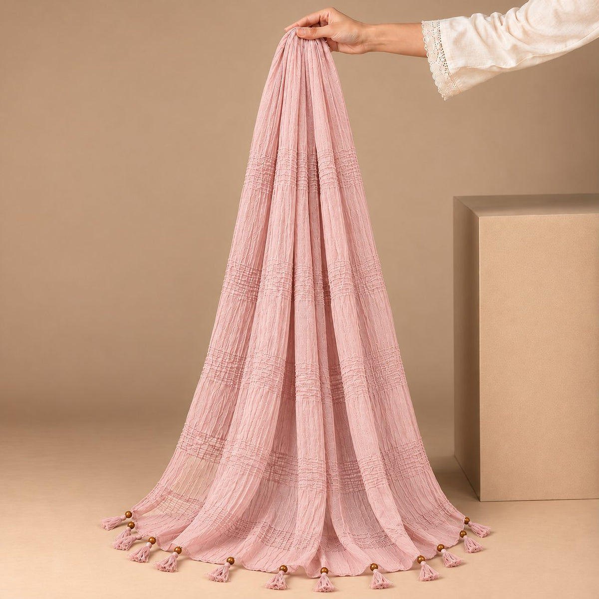 Urban Tassel Textured Stole