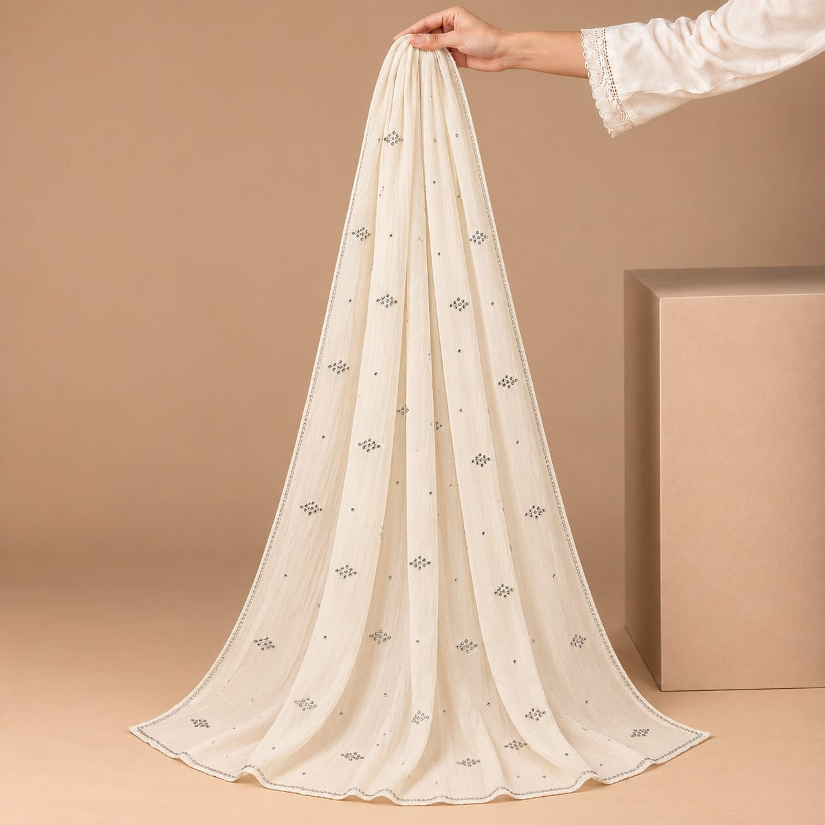Lustre Mist Embellished Stole