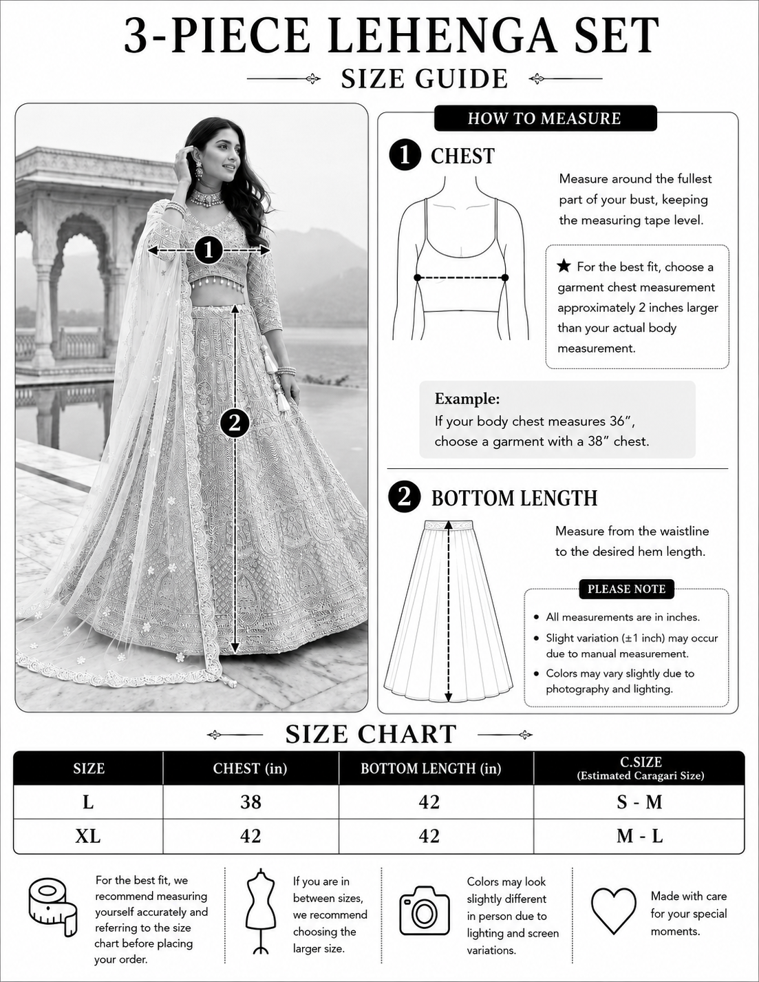 Pearl Majesty 3-Piece Lehenga Set