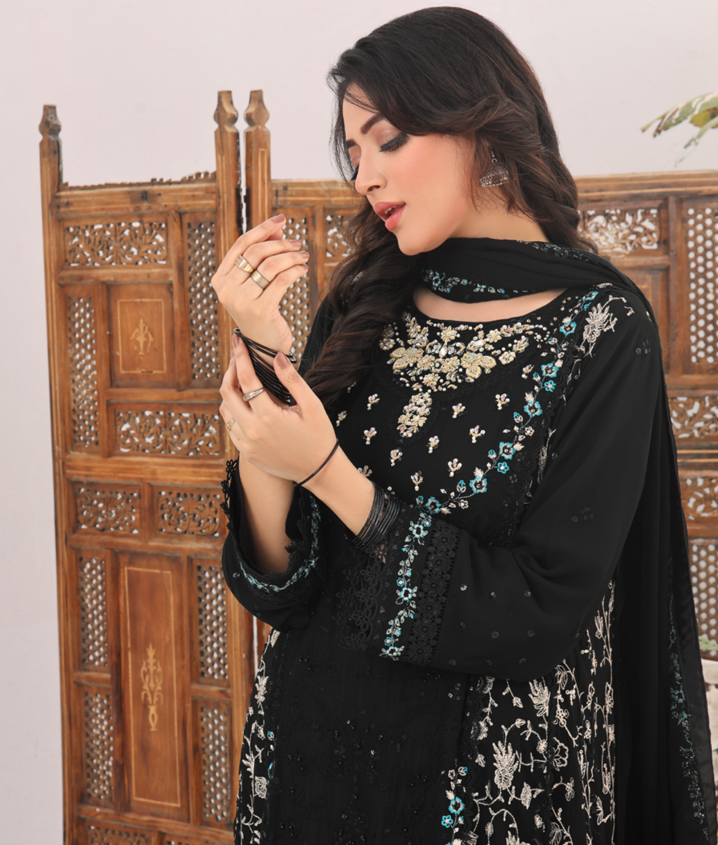 Midnight Blossom Elegance Premium 3-Piece Set