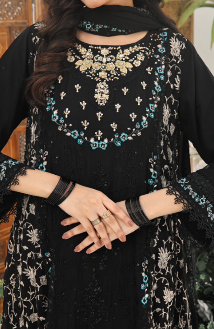 Midnight Blossom Elegance Premium 3-Piece Set