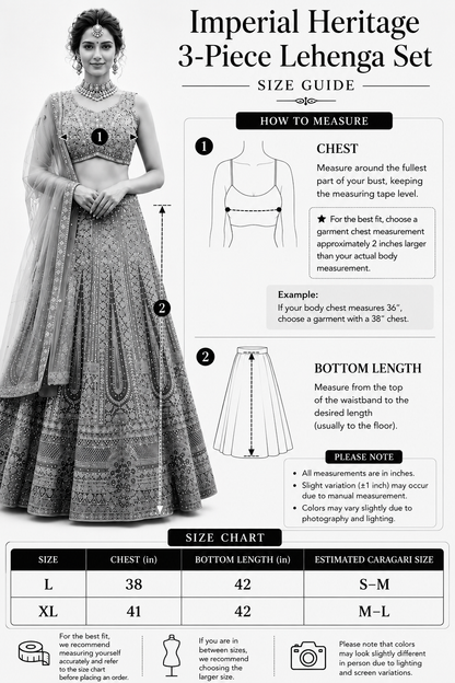 Imperial Heritage 3-Piece Lehenga Set