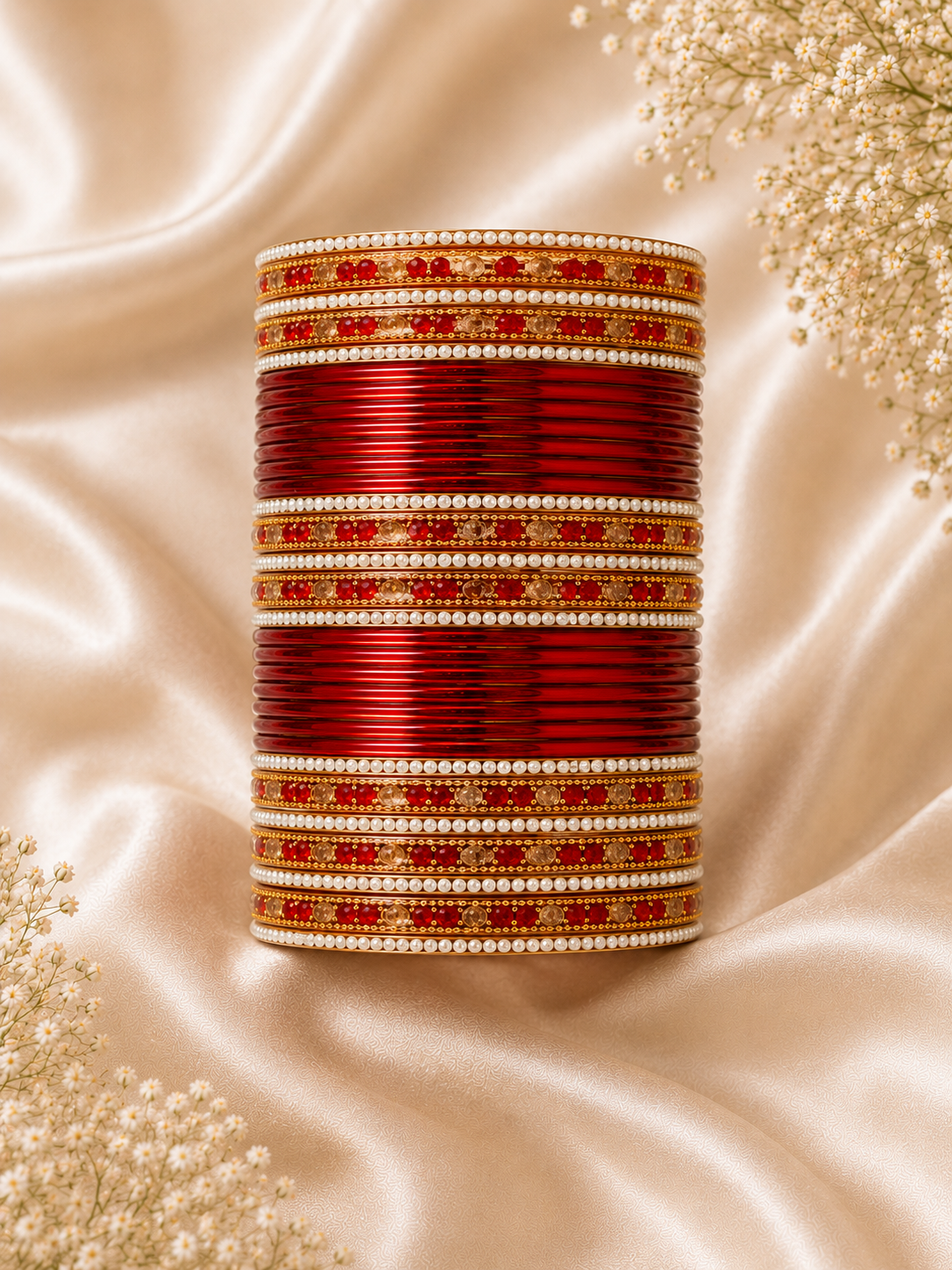 Ruby Royale Bangle Set