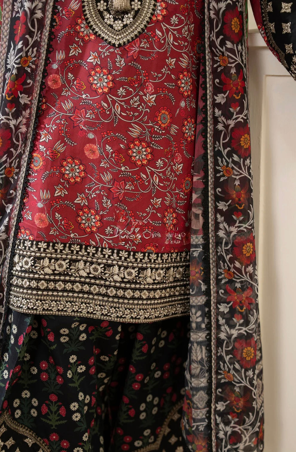 Crimson Royale 3-Piece Printed Lawn Suit