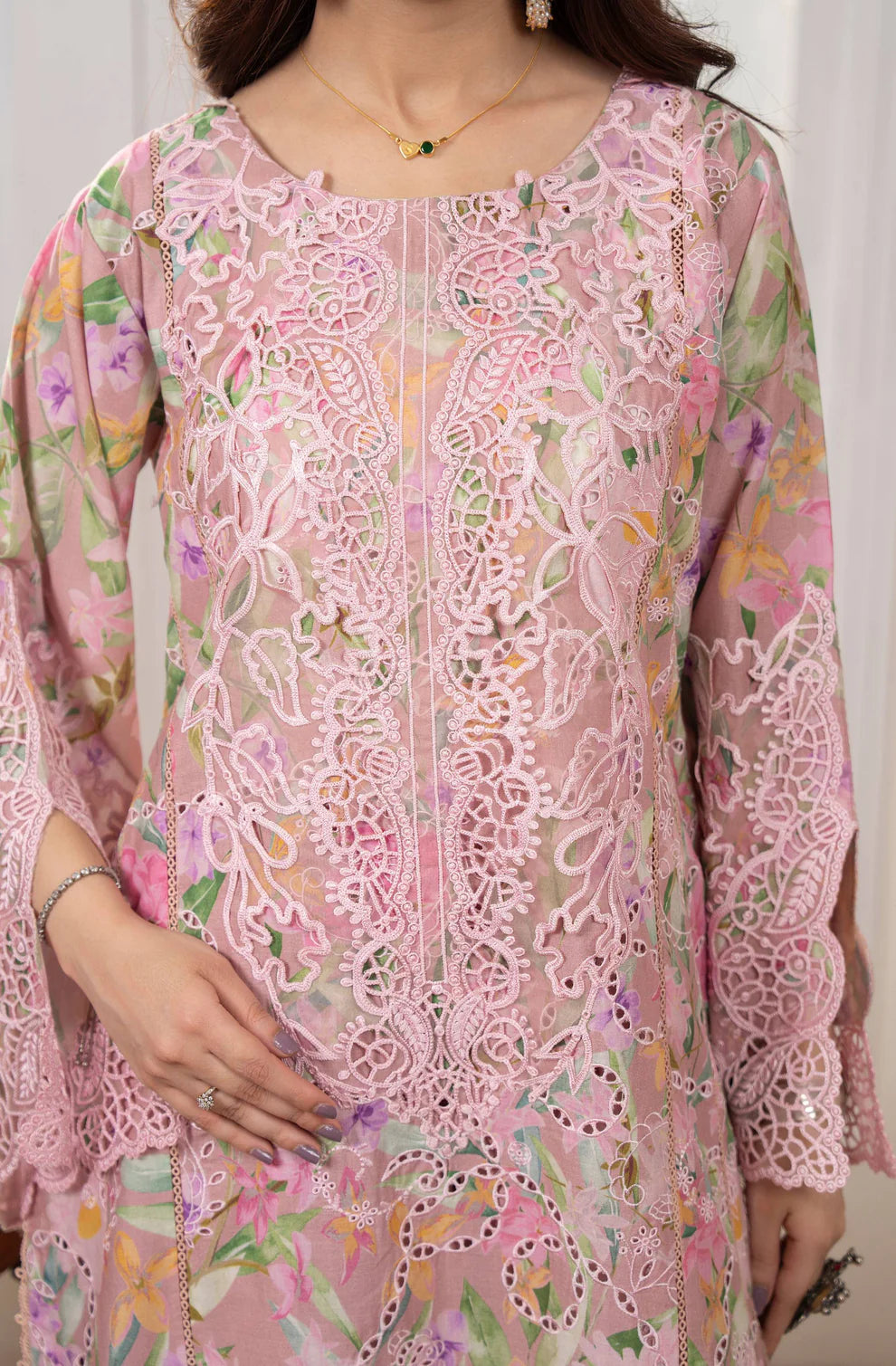 Ruby Heritage 3-Piece Printed Lawn Suit