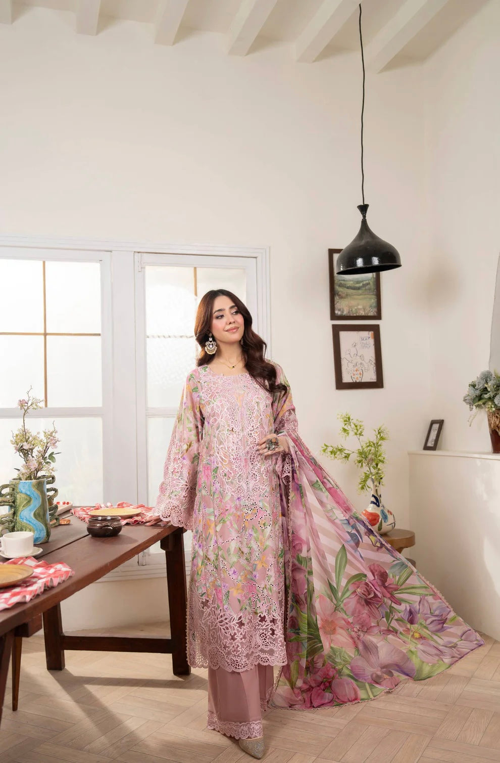 Ruby Heritage 3-Piece Printed Lawn Suit