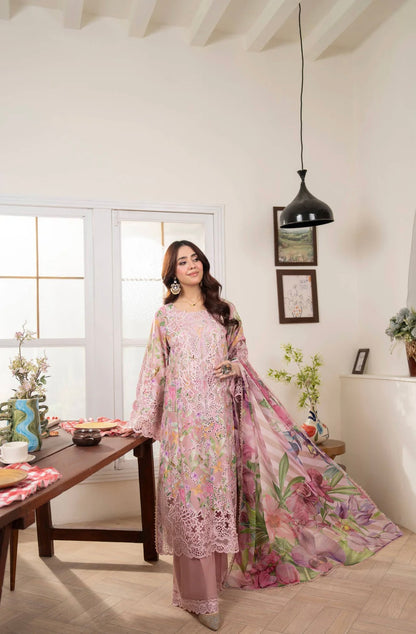 Ruby Heritage 3-Piece Printed Lawn Suit