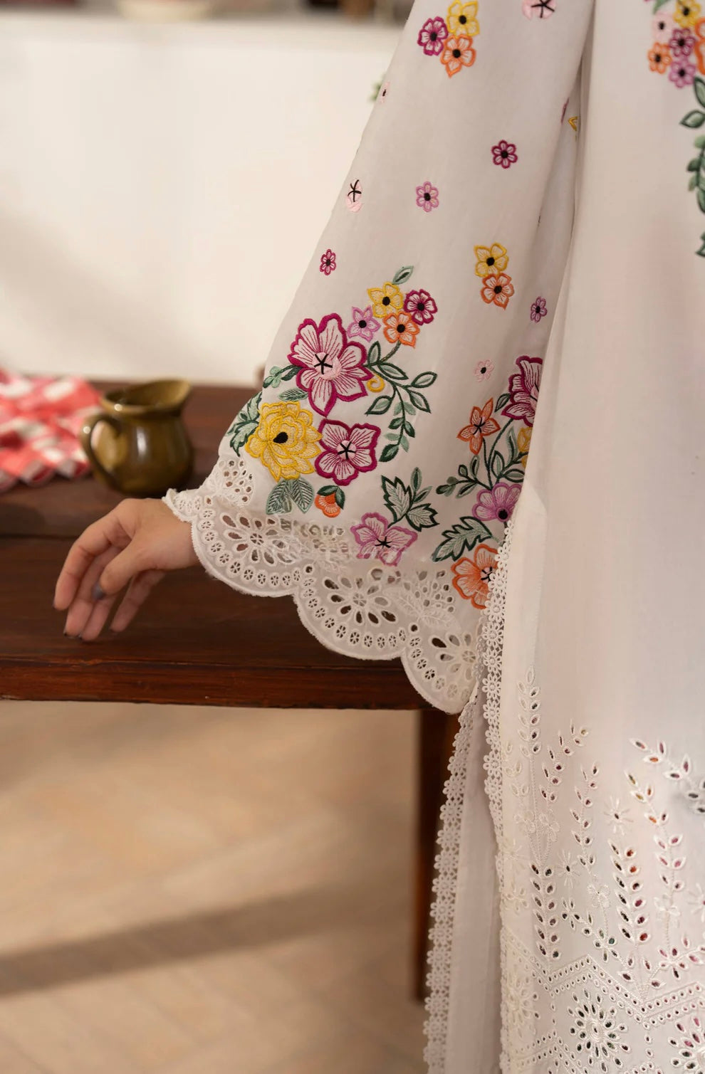 Floral Harmony 3-Piece Embroidered Lawn Suit