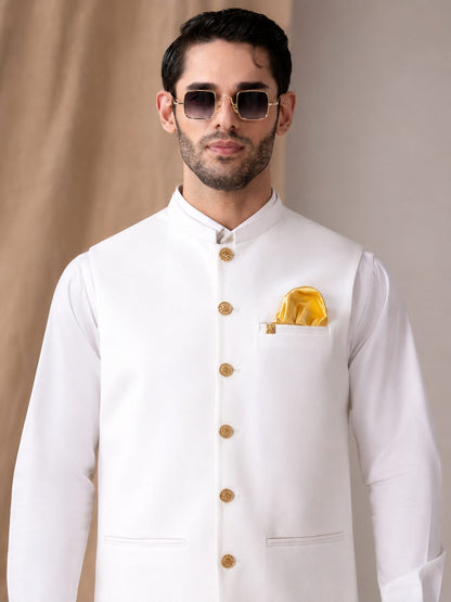 Off White Regal Luxe WaistCoat