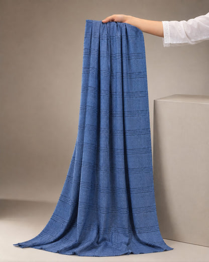 Crinkled Ombre 1 Piece Soft Wool Scarf