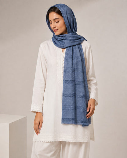 Crinkled Ombre 1 Piece Soft Wool Scarf