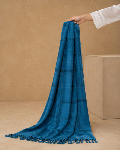 Crinkled Ombre 1 Piece Soft Wool Scarf
