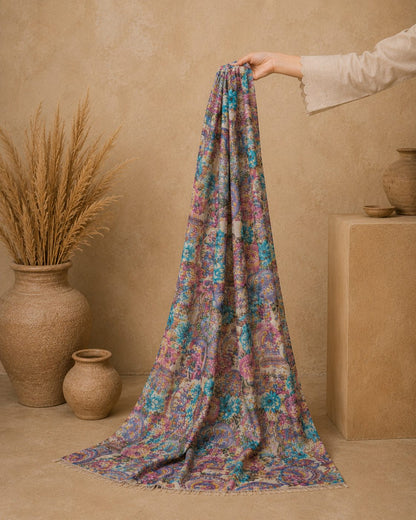 Garden Digital Print 1 Piece Cotton lawn Scarf