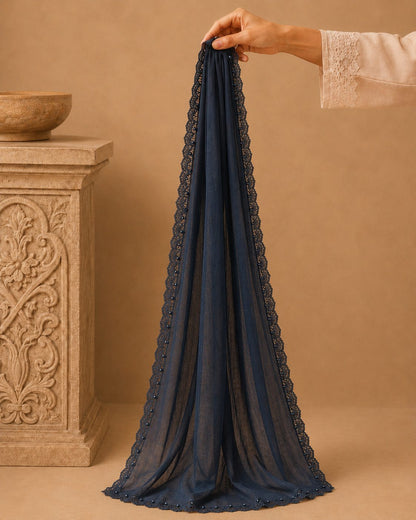 Elegant Pearl  1 piece lawn Scarf
