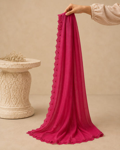 Elegant Pearl  1 piece lawn Scarf