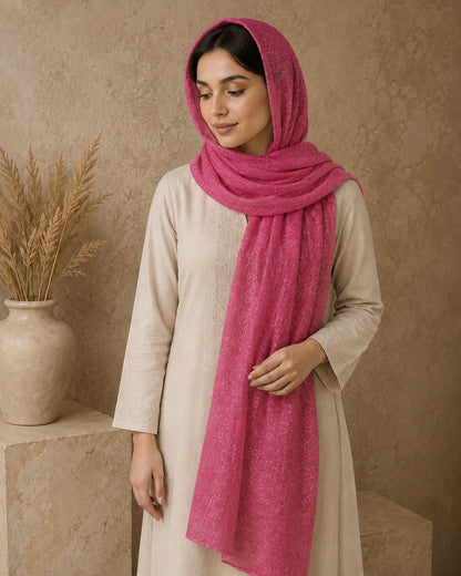 Metallic Doted Circle 1 Piece Chiffon scarf