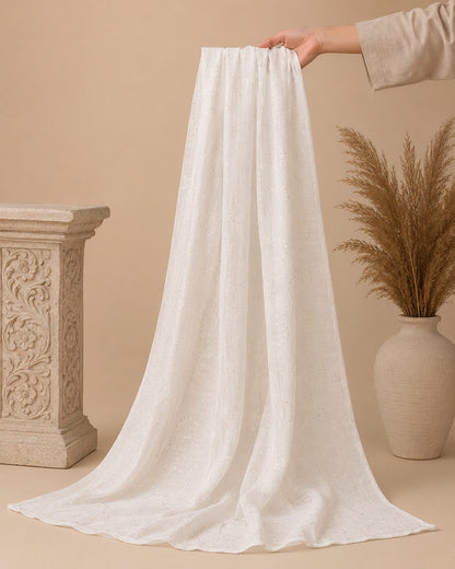Metallic Doted Circle 1 Piece Chiffon scarf