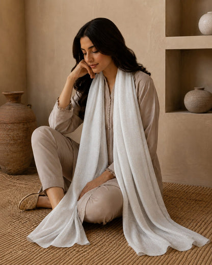 Metallic Doted Circle 1 Piece Chiffon scarf
