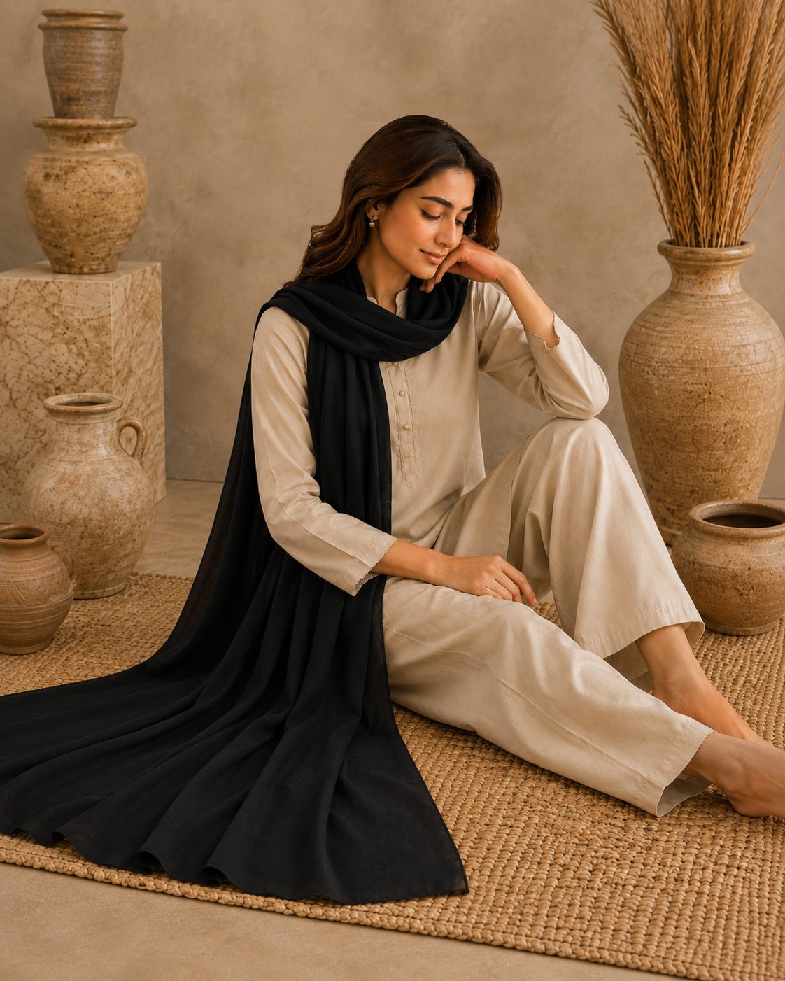 Shimmer Organza 1 Piece chiffon scarf