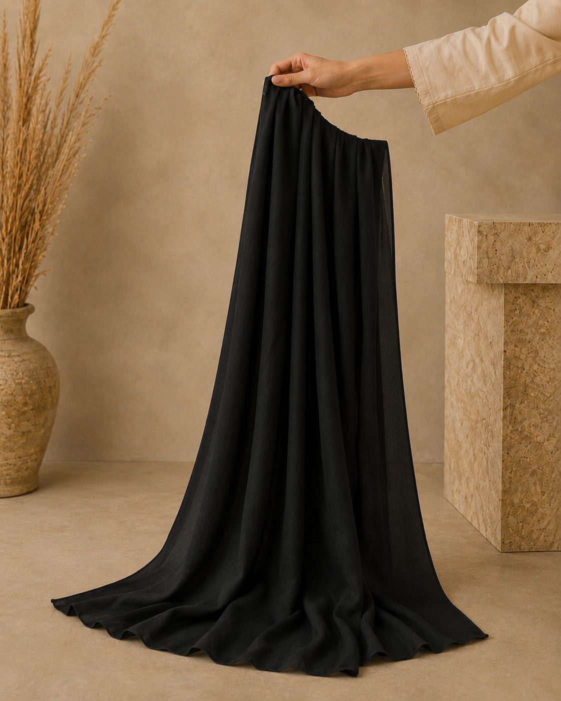 Shimmer Organza 1 Piece chiffon scarf