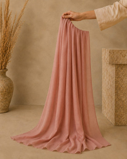 Shimmer Organza 1 Piece chiffon scarf