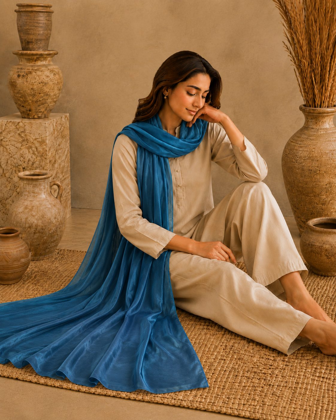 Silk Satin 1 Piece scarf