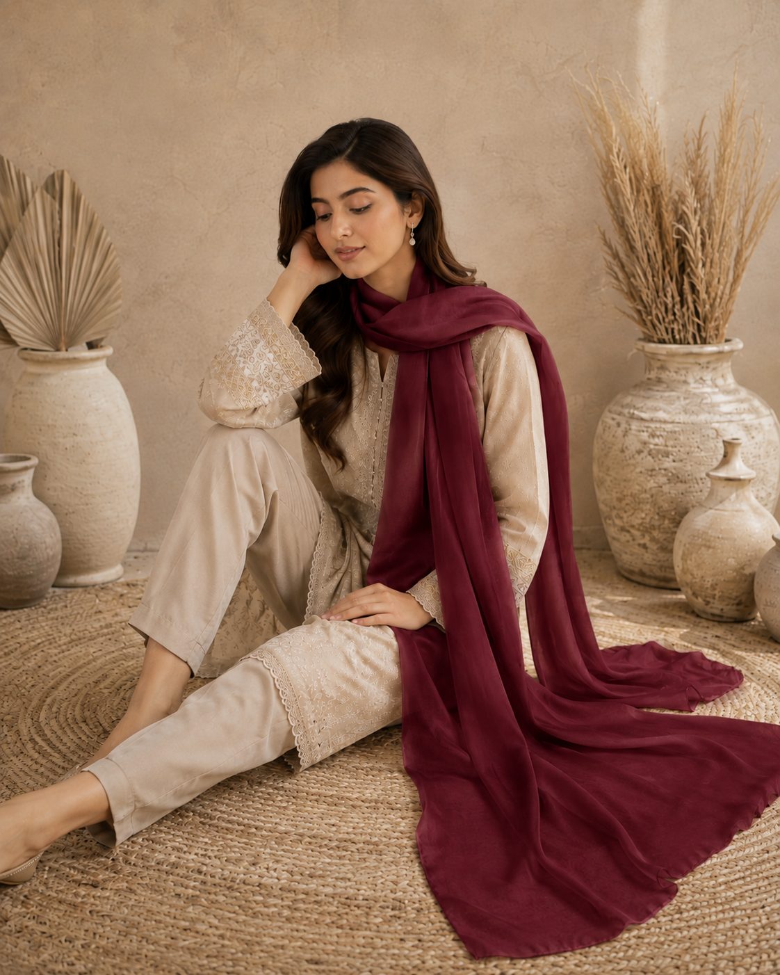 Silk Satin 1 Piece scarf