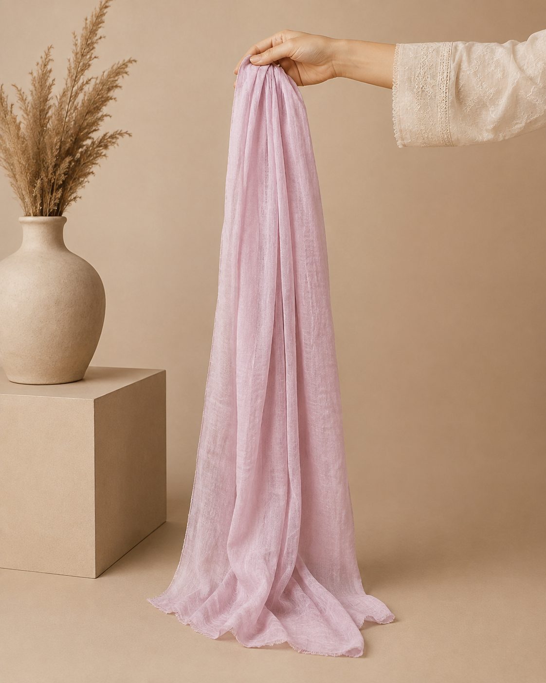 Essential Plain 1 piece lawn Scarf