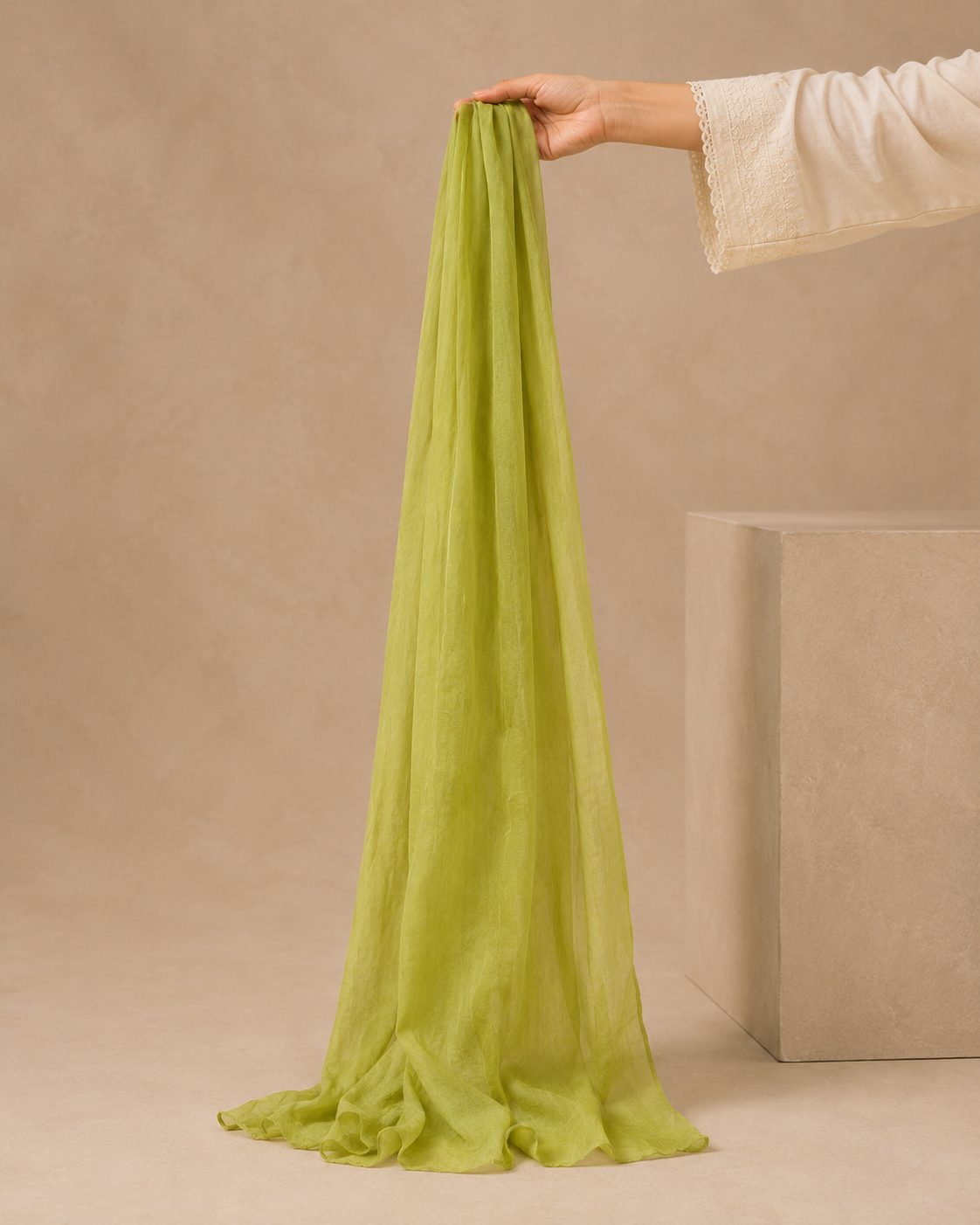 Essential Plain 1 piece lawn Scarf