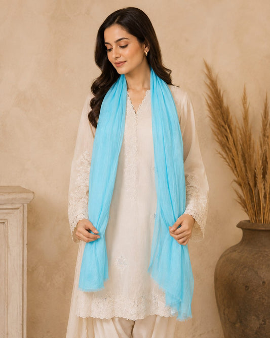 Essential Plain 1 piece lawn Scarf