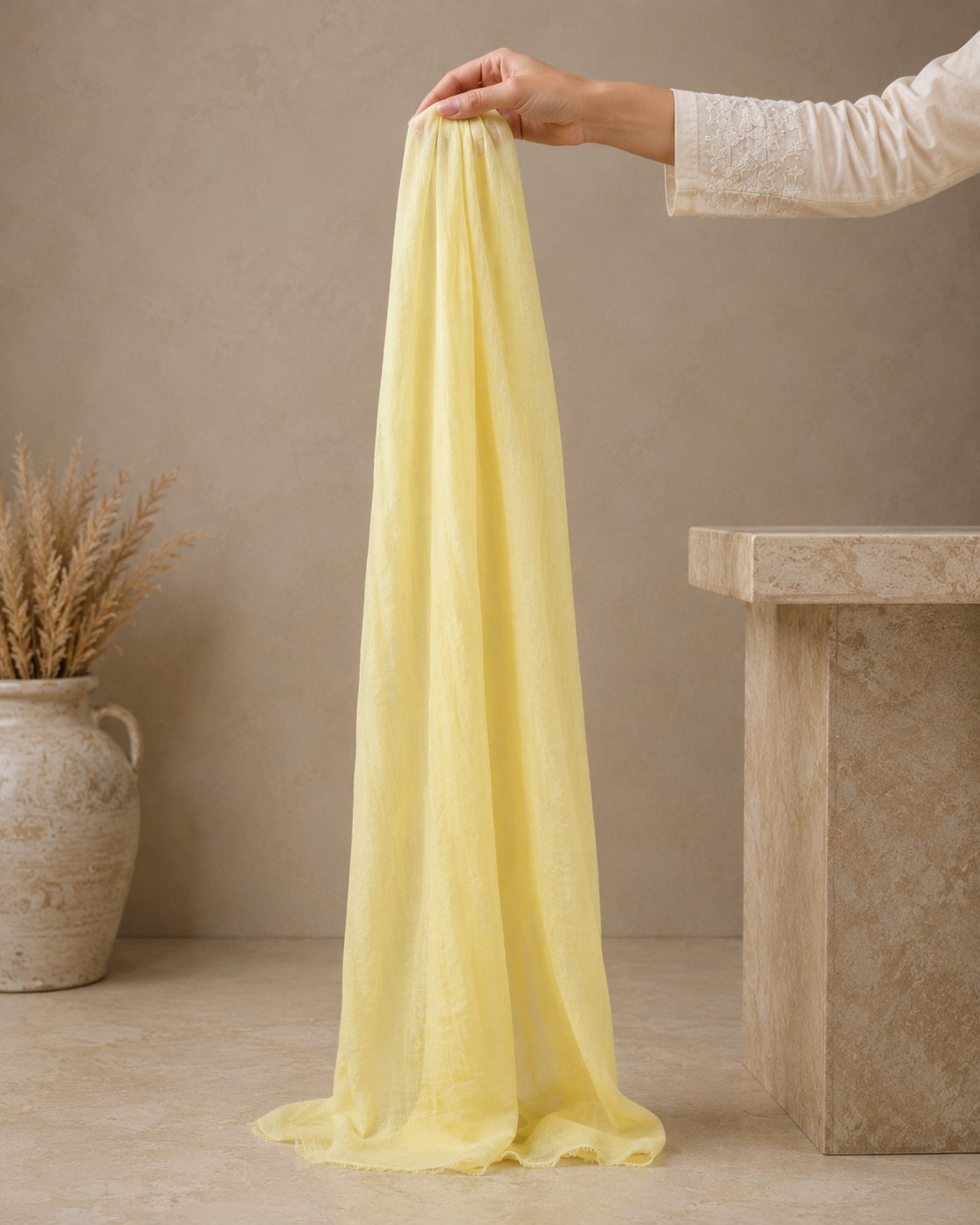 Essential Plain 1 piece lawn Scarf