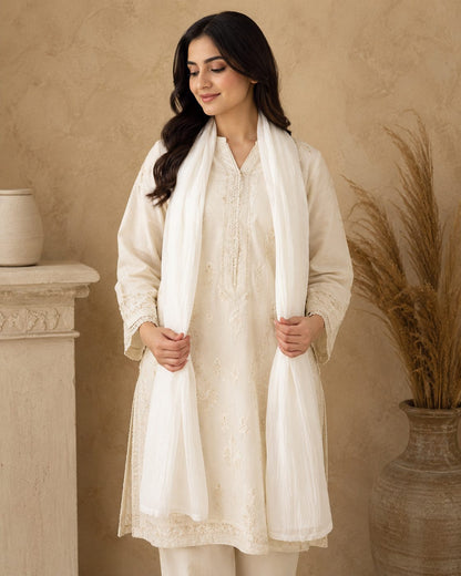 Essential Plain 1 piece lawn Scarf