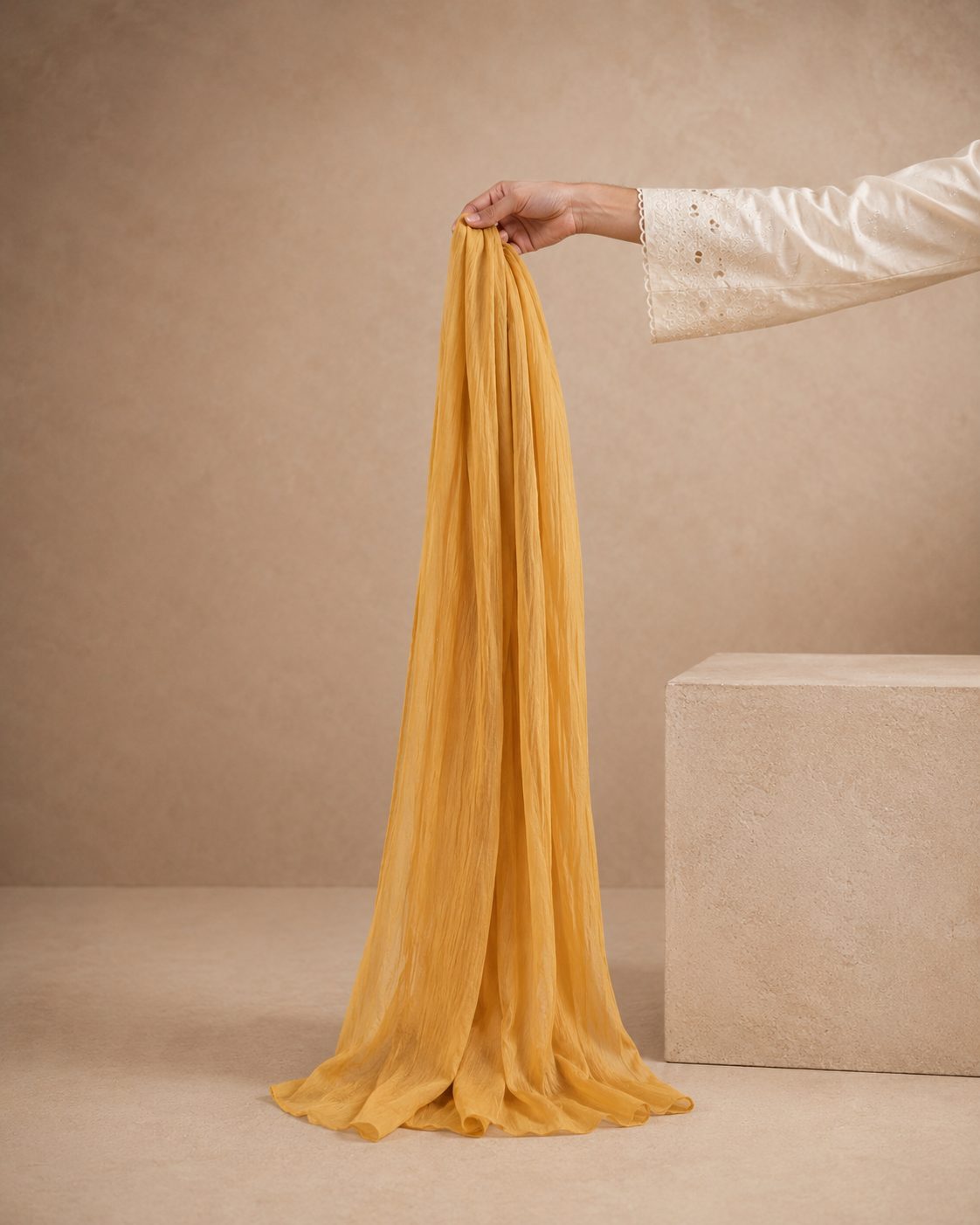 Essential Plain 1 piece lawn Scarf