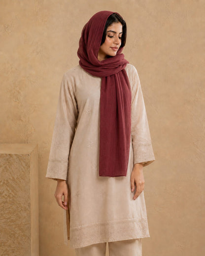 Essential Plain 1 piece lawn Scarf