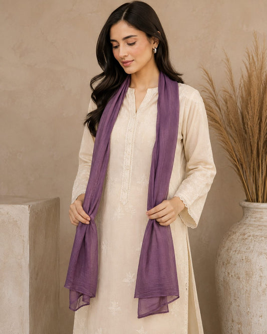 Essential Plain 1 piece lawn Scarf