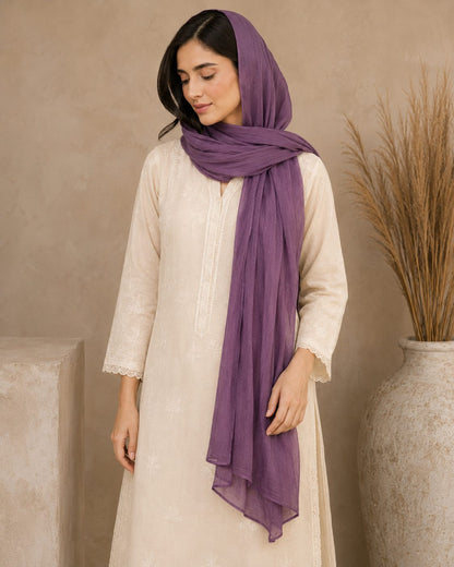 Essential Plain 1 piece lawn Scarf