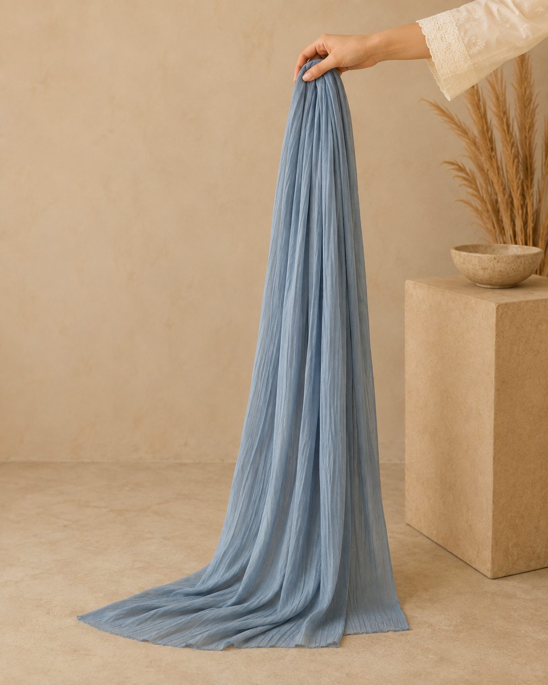 Essential Plain 1 piece lawn Scarf