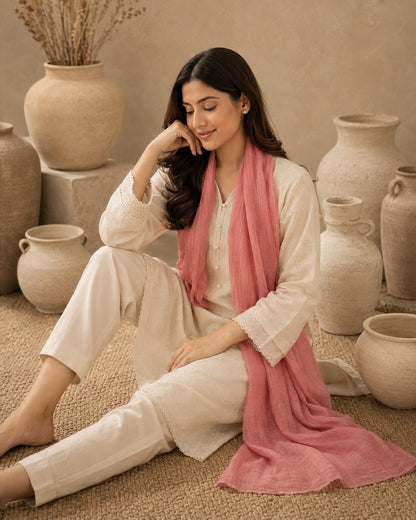 Essential Plain 1 piece lawn Scarf