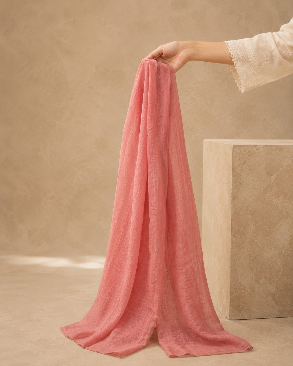 Essential Plain 1 piece lawn Scarf