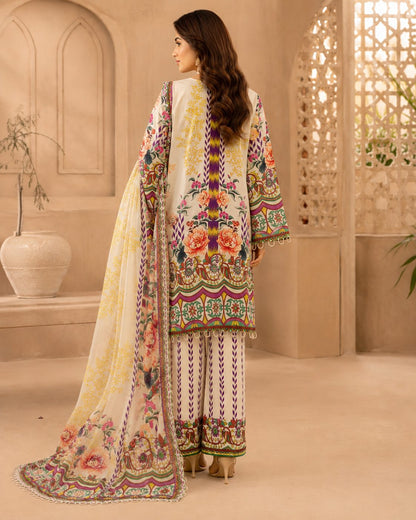 Blooming Grace 3 Piece Digital Print Suit
