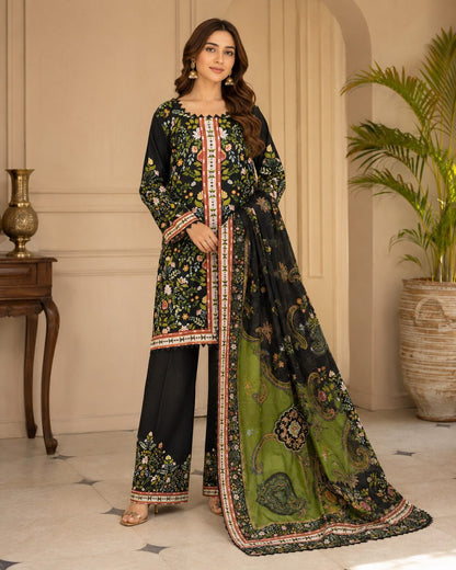 Garden Bliss 3 Piece Digital Print Suit