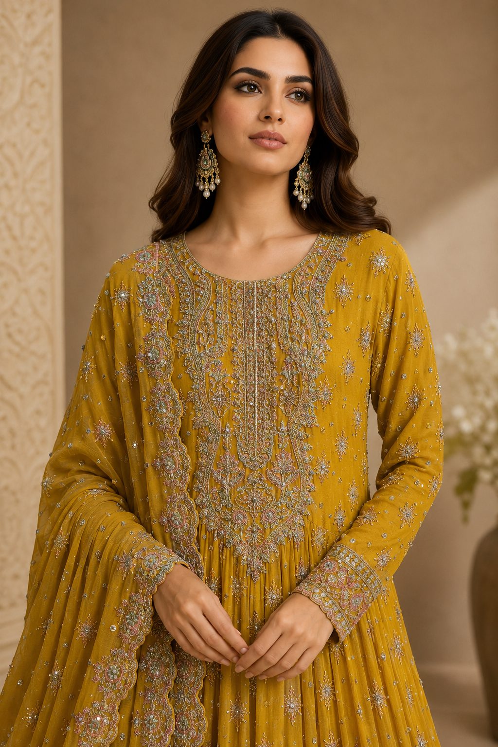 Signature Embroidered Maxi Dress