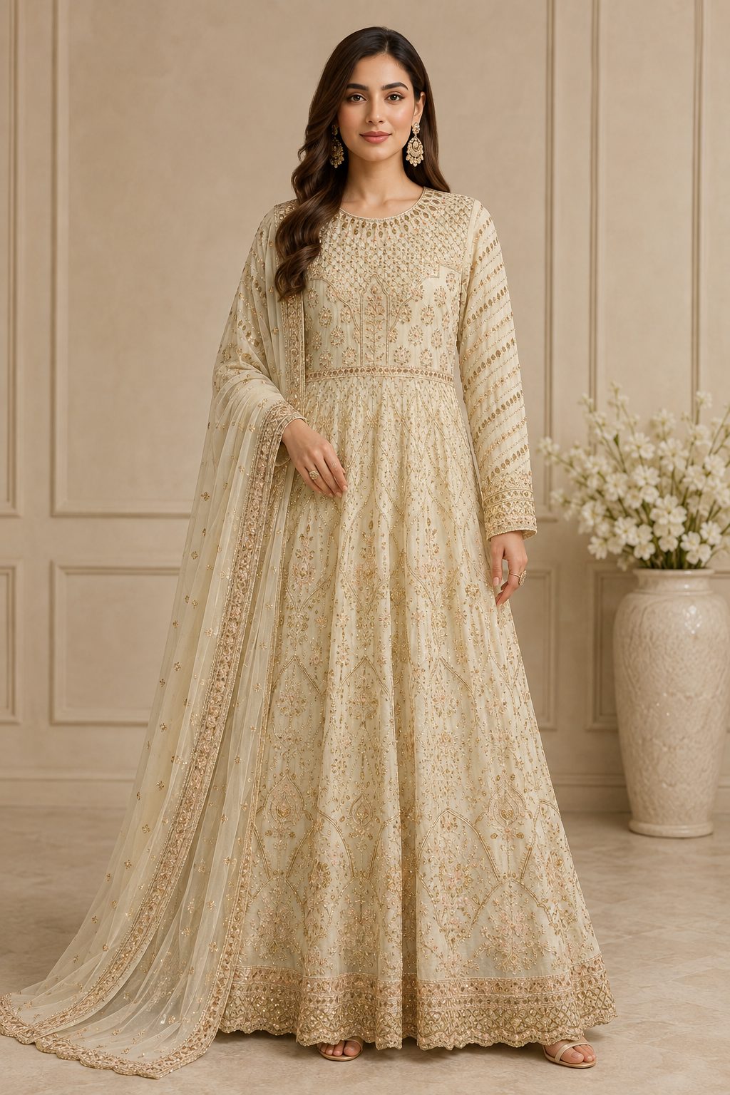 Signature Embroidered Maxi Dress