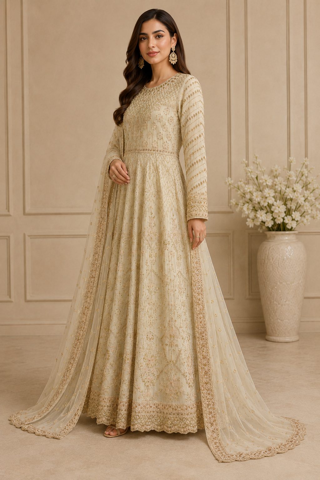 Signature Embroidered Maxi Dress