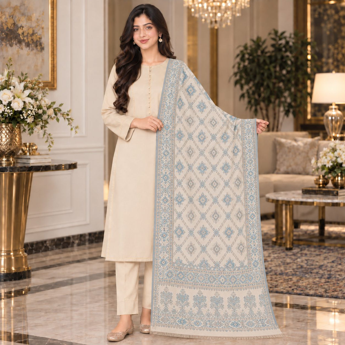 Timeless Grace Wool Stole