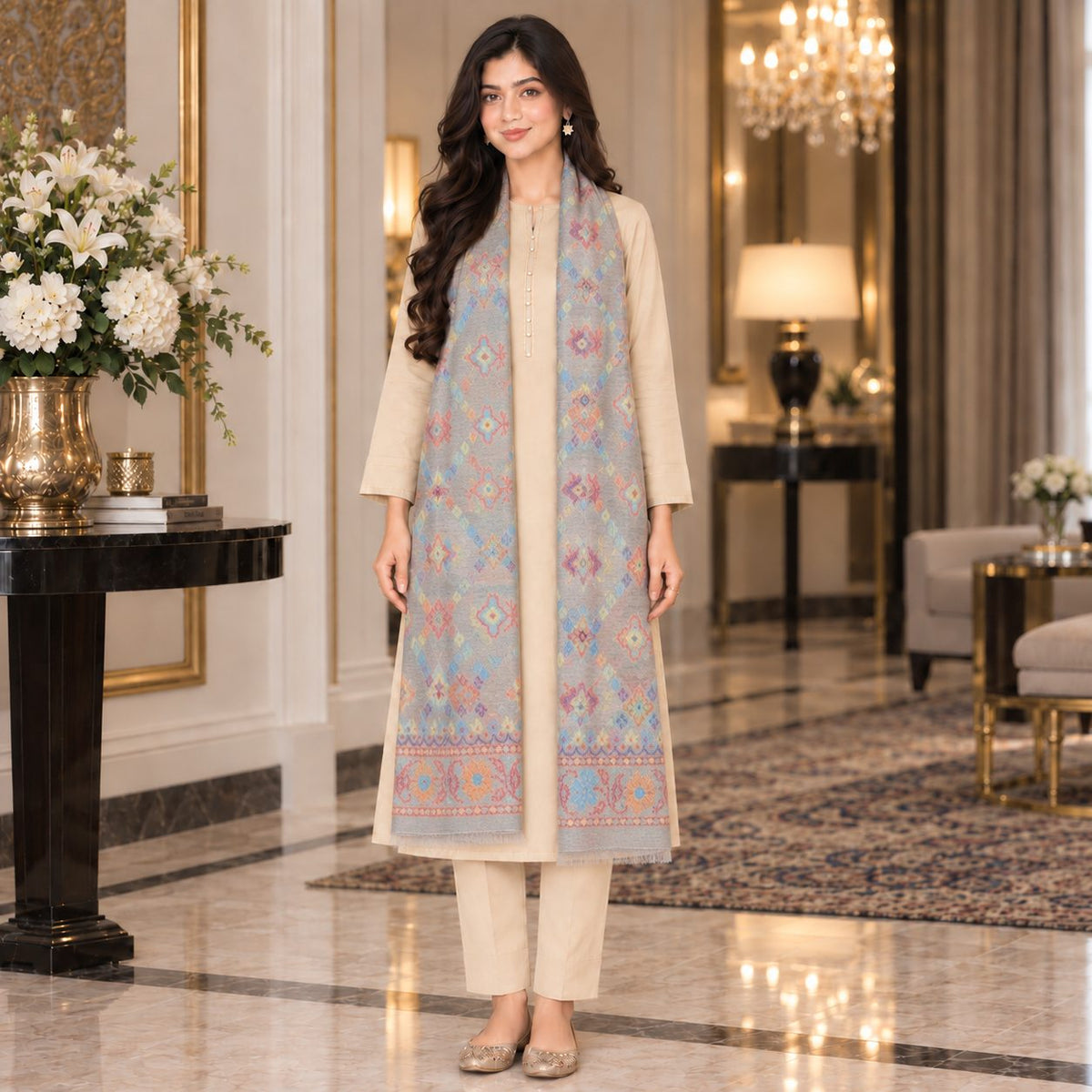 Timeless Grace Wool Stole