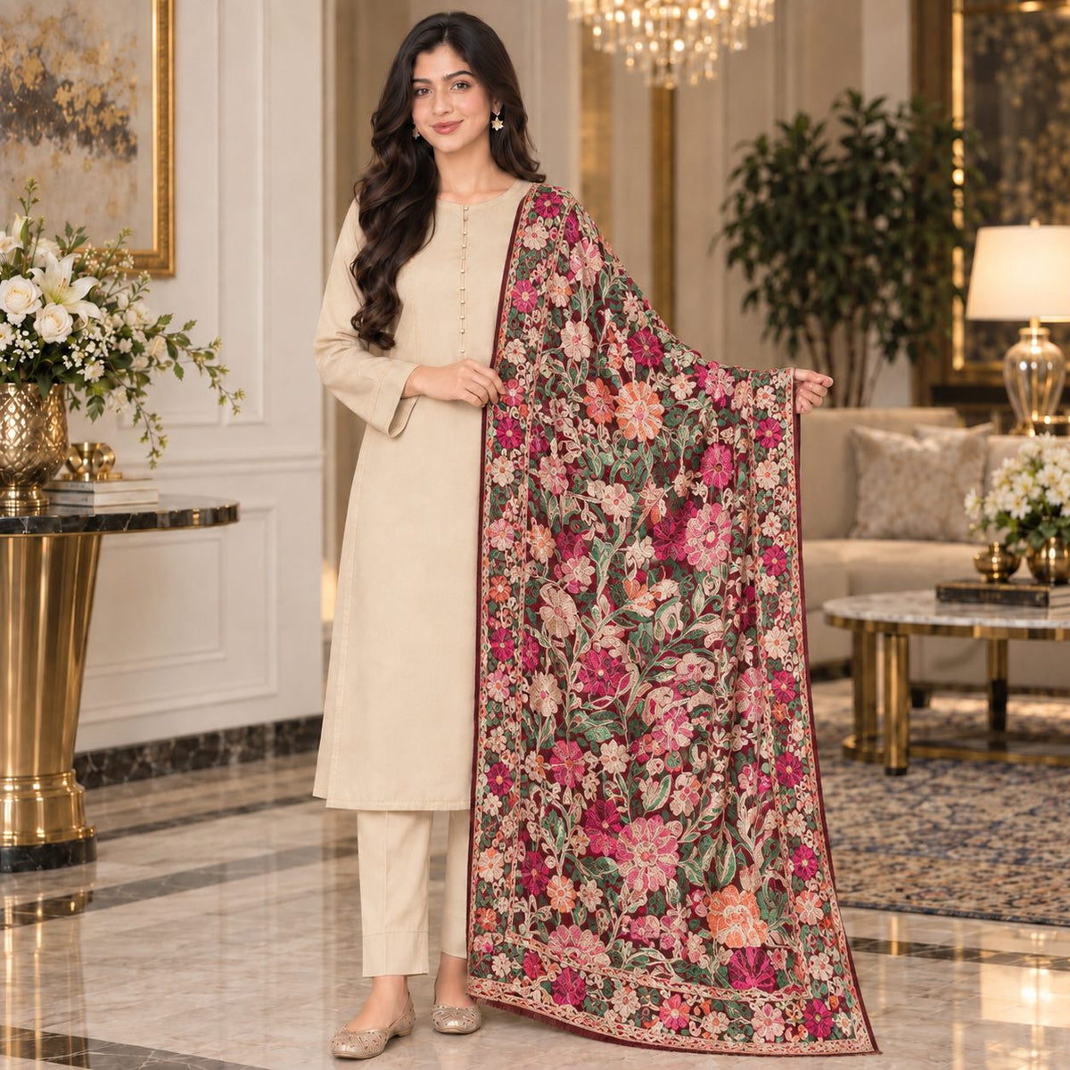 Graceful Aura Chiffon Dupatta
